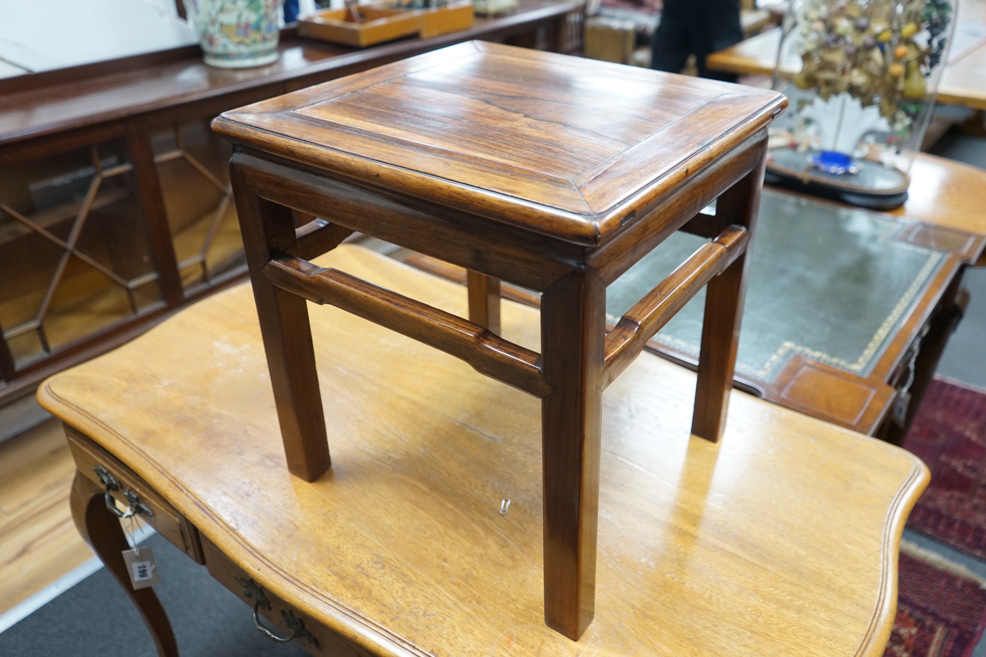 A Chinese huanghuali stool, 19th century
